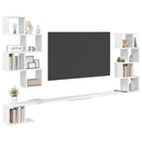 vidaXL Fali TV polc Fehér 200 x 15 x 94 cm Szerelt Fa