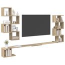 vidaXL Fali TV polc Sonoma Tölgy 200 x 15 x 94 cm Szerelt Fa