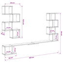 vidaXL Fali TV polc Sonoma Tölgy 160 x 15 x 94 cm Szerelt Fa