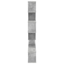 vidaXL Fali TV polc Betonszürke 160 x 15 x 94 cm Szerelt Fa