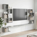 vidaXL Fali TV polc Szürke Sonoma 160 x 15 x 94 cm Szerelt Fa