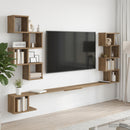 vidaXL Fali TV polc Kézműves Tölgy 160 x 15 x 94 cm Szerelt Fa