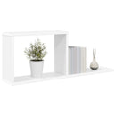 vidaXL Lebegő polcok Fehér 80 x 15 x 30 cm Szerelt Fa