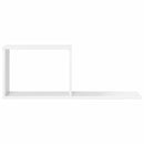 vidaXL Lebegő polcok 2 pcs Fehér 80 x 15 x 30 cm Szerelt Fa