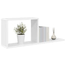 vidaXL Lebegő polcok 2 pcs Fehér 80 x 15 x 30 cm Szerelt Fa