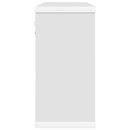 vidaXL Lebegő polcok 2 pcs Fehér 80 x 15 x 30 cm Szerelt Fa