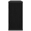 vidaXL Lebegő polcok 2 pcs Fekete Tölgy 80 x 15 x 30 cm Szerelt Fa