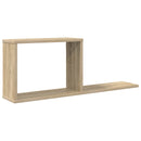vidaXL Lebegő polcok Sonoma Tölgy 80 x 15 x 30 cm Szerelt Fa