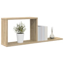 vidaXL Lebegő polcok Sonoma Tölgy 80 x 15 x 30 cm Szerelt Fa