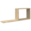 vidaXL Lebegő polcok 2 pcs Sonoma Tölgy 80 x 15 x 30 cm Szerelt Fa