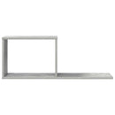 vidaXL Lebegő polcok Betonszürke 80 x 15 x 30 cm Szerelt Fa
