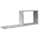 vidaXL Lebegő polcok 2 pcs Betonszürke 80 x 15 x 30 cm Szerelt Fa