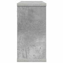 vidaXL Lebegő polcok 2 pcs Betonszürke 80 x 15 x 30 cm Szerelt Fa