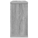 vidaXL Lebegő polcok Szürke Sonoma 80 x 15 x 30 cm Szerelt Fa