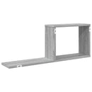 vidaXL Lebegő polcok 2 pcs Szürke Sonoma 80 x 15 x 30 cm Szerelt Fa