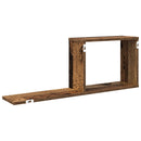 vidaXL Lebegő polcok 2 pcs Antik Fa 80 x 15 x 30 cm Szerelt Fa