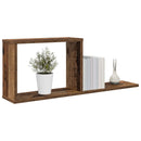 vidaXL Lebegő polcok 2 pcs Antik Fa 80 x 15 x 30 cm Szerelt Fa
