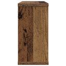 vidaXL Lebegő polcok 2 pcs Antik Fa 80 x 15 x 30 cm Szerelt Fa