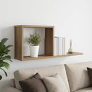 vidaXL Lebegő polcok Kézműves Tölgy 80 x 15 x 30 cm Szerelt Fa