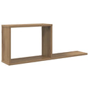 vidaXL Lebegő polcok Kézműves Tölgy 80 x 15 x 30 cm Szerelt Fa