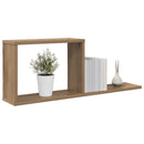 vidaXL Lebegő polcok Kézműves Tölgy 80 x 15 x 30 cm Szerelt Fa