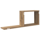 vidaXL Lebegő polcok 2 pcs Kézműves Tölgy 80 x 15 x 30 cm Szerelt Fa
