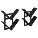 vidaXL Falra Szerelhető Polc 2 pcs Fekete Tölgy 43 x 15 x 47 cm