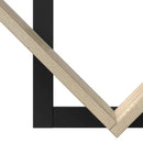 vidaXL Falra Szerelhető Polc 2 pcs Sonoma Tölgy 43 x 15 x 47 cm
