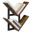 vidaXL Falra Szerelhető Polc 2 pcs Füstös Tölgy 43 x 15 x 47 cm