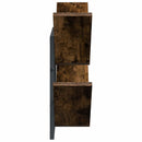 vidaXL Falra Szerelhető Polc 2 pcs Füstös Tölgy 43 x 15 x 47 cm