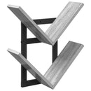 vidaXL Falra Szerelhető Polc Szürke Sonoma 43 x 15 x 47 cm Szerelt Fa