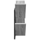 vidaXL Falra Szerelhető Polc Szürke Sonoma 43 x 15 x 47 cm Szerelt Fa