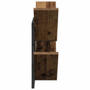vidaXL Falra Szerelhető Polc Antik Fa 43 x 15 x 47 cm Szerelt Fa