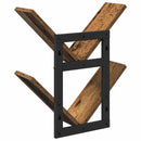 vidaXL Falra Szerelhető Polc 2 pcs Antik Fa 43 x 15 x 47 cm Szerelt Fa