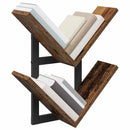 vidaXL Falra Szerelhető Polc 2 pcs Antik Fa 43 x 15 x 47 cm Szerelt Fa