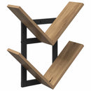 vidaXL Falra Szerelhető Polc Kézműves Tölgy 43 x 15 x 47 cm Szerelt Fa
