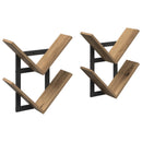 vidaXL Falra Szerelhető Polc 2 pcs Kézműves Tölgy 43 x 15 x 47 cm