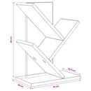vidaXL Faszerkezet Könyvespolc 3-Szintes 30 x 18 x 40 cm Szerelt Fa