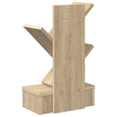 vidaXL Faszerkezet Könyvespolc 3-Szintes 30 x 18 x 48 cm Szerelt Fa