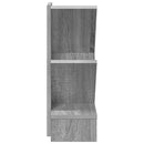 vidaXL Faszerkezet Könyvespolc 3-Szintes 30 x 18 x 48 cm Szerelt Fa