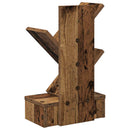 vidaXL Faszerkezet Könyvespolc 3-Szintes 30 x 18 x 48 cm Szerelt Fa