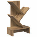 vidaXL Faszerkezet Könyvespolc 3-Szintes 30 x 18 x 48 cm Szerelt Fa