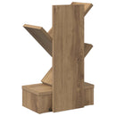 vidaXL Faszerkezet Könyvespolc 3-Szintes 30 x 18 x 48 cm Szerelt Fa
