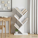 vidaXL Fás könyvespolc 4-tiers 30 x 18 x 60 cm Szerelt Fa Fehér