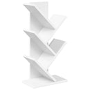 vidaXL Fás könyvespolc 4-tiers 30 x 18 x 60 cm Szerelt Fa Fehér