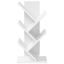 vidaXL Fás könyvespolc 4-tiers 30 x 18 x 60 cm Szerelt Fa Fehér
