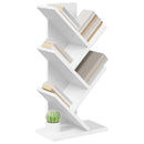 vidaXL Fás könyvespolc 4-tiers 30 x 18 x 60 cm Szerelt Fa Fehér