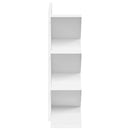 vidaXL Fás könyvespolc 4-tiers 30 x 18 x 60 cm Szerelt Fa Fehér