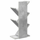 vidaXL Fa Könyvespolc 4-Szintes 30 x 18 x 60 cm Szerelt Fa Betonszürke