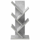 vidaXL Fa Könyvespolc 4-Szintes 30 x 18 x 60 cm Szerelt Fa Betonszürke